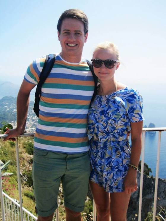 Me and Paddy on holiday last year! Even though I was in a lot of pain, I certainly don't look sick!